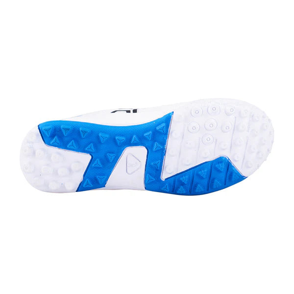 Kookaburra KC 5.0 Junior Cricket Rubber Shoes - White-Royal (2024)