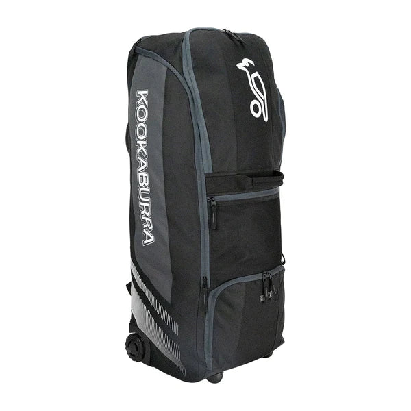 Kookaburra WD2000 Wheelie Duffle Bag 2025 (Black-Gray)