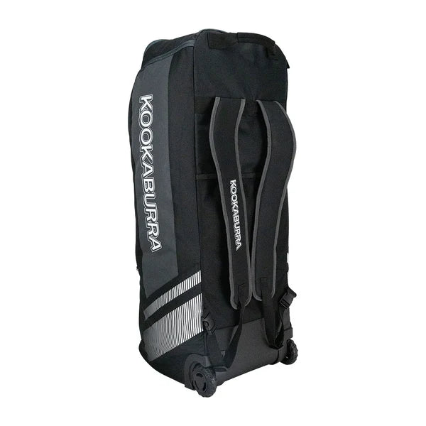 Kookaburra WD2000 Wheelie Duffle Bag 2025 (Black-Gray)