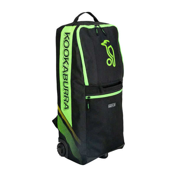 Kookaburra WD6000 Wheelie Duffle Bag 2025 (Black-Green)