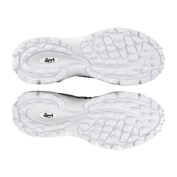 Kookaburra KC 3.0 Junior Cricket Rubber Shoes - White-Gold (2025)