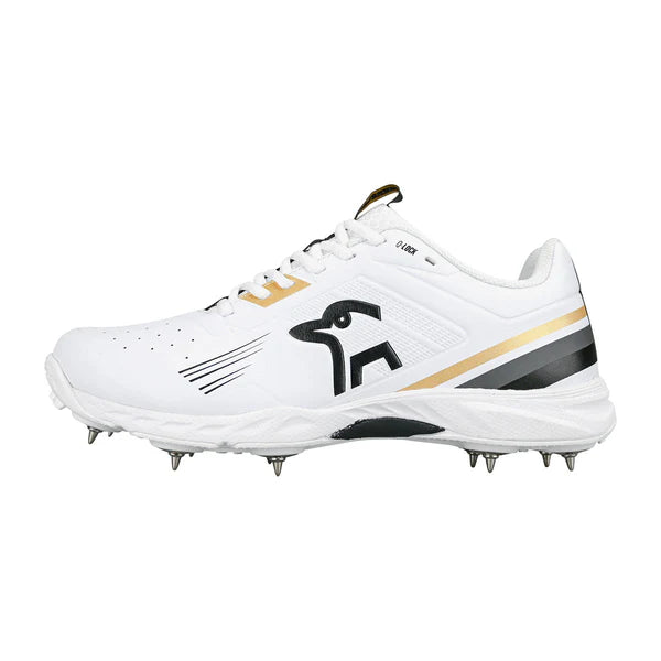 Kookaburra KC 3.0 Cricket Spikes - Gold-White (2025)