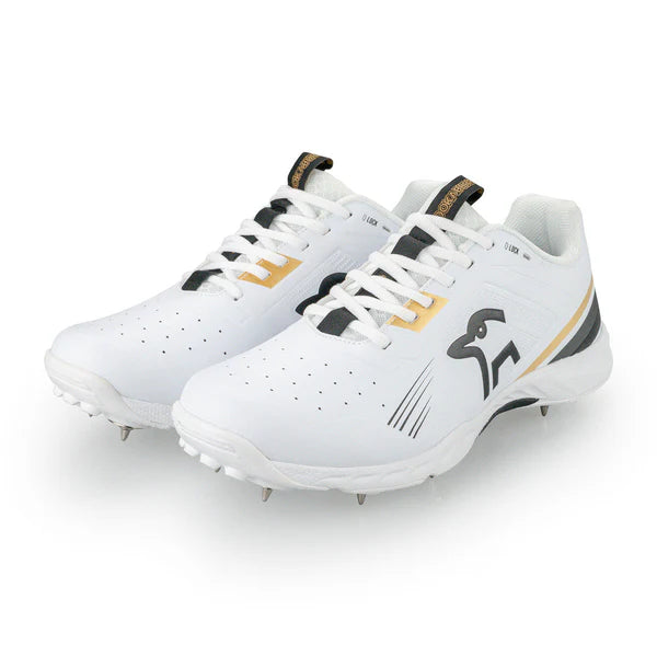 Kookaburra KC 3.0 Cricket Spikes - Gold-White (2025)