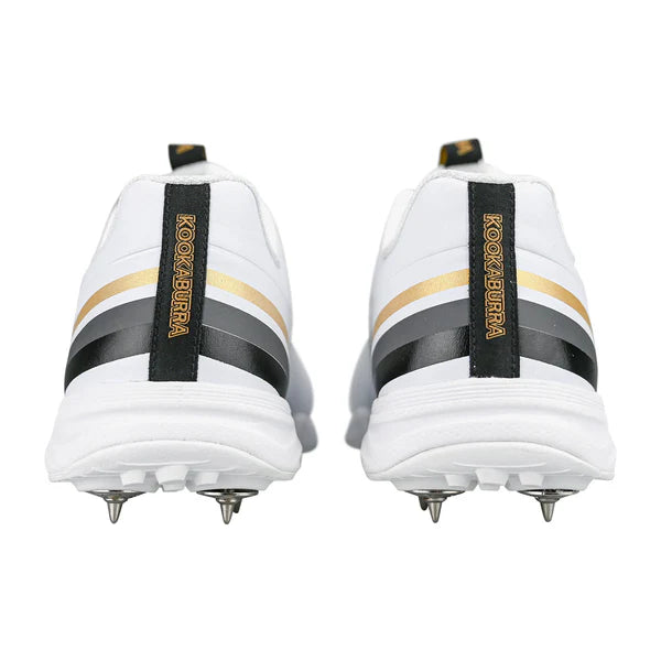 Kookaburra KC 3.0 Cricket Spikes - Gold-White (2025)