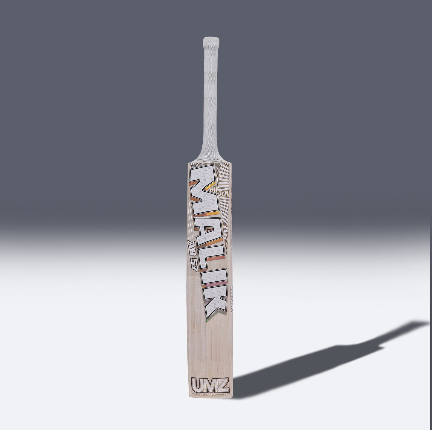 MB Malik UMZ AB 57 White Ed Players Cricket Bat 2025