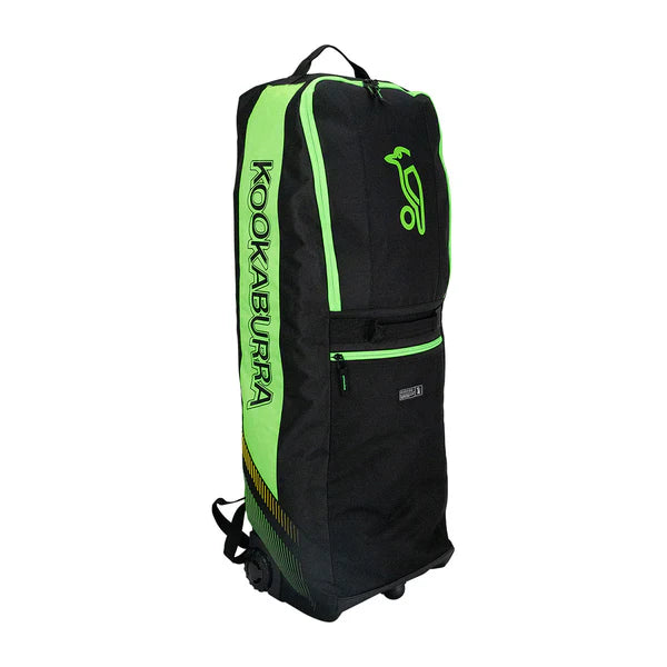 Kookaburra WD5000 Wheelie Duffle Bag 2025 (Black-Green)