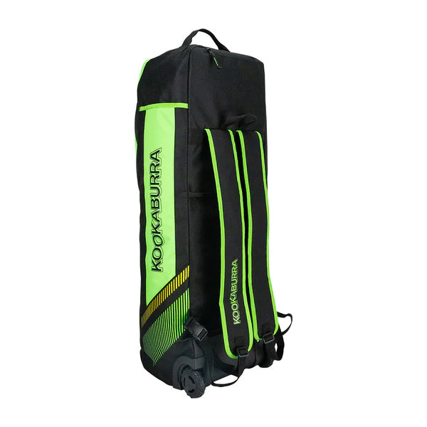 Kookaburra WD5000 Wheelie Duffle Bag 2025 (Black-Green)
