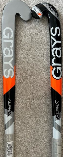 Grays Alpha Junior Wooden Composite Hockey Stick Black Silver