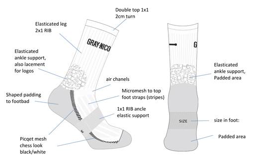 Gray Nicolls Pro Performance Padded Cricket Socks