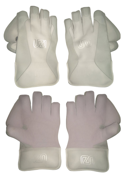 UZI Test Wicket Keeping Gloves 2023 - White