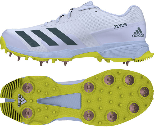 adidas gazelle silver green womens Adidas 22YDS Cricket Spikes – Crystal Sports main image 0