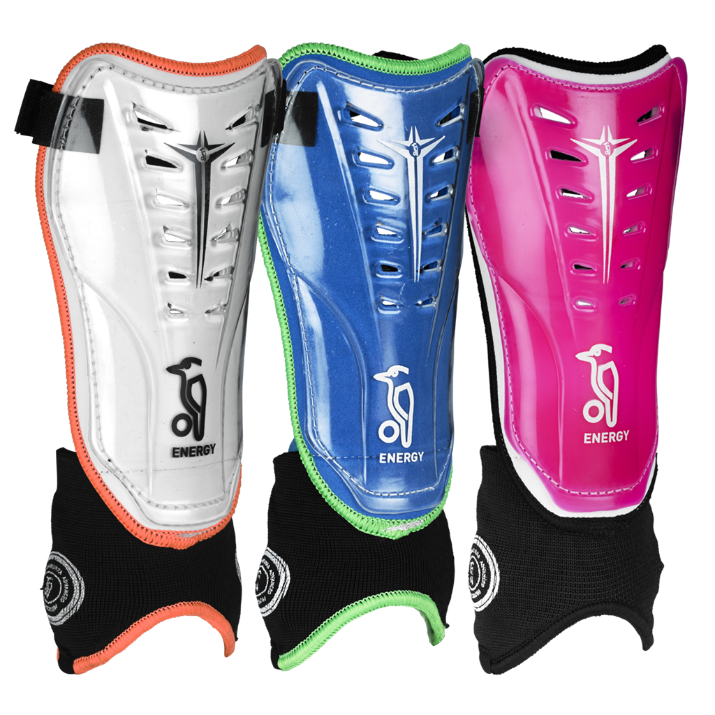 Kookaburra Energy Hockey Shin Guards (Black-Yellow)