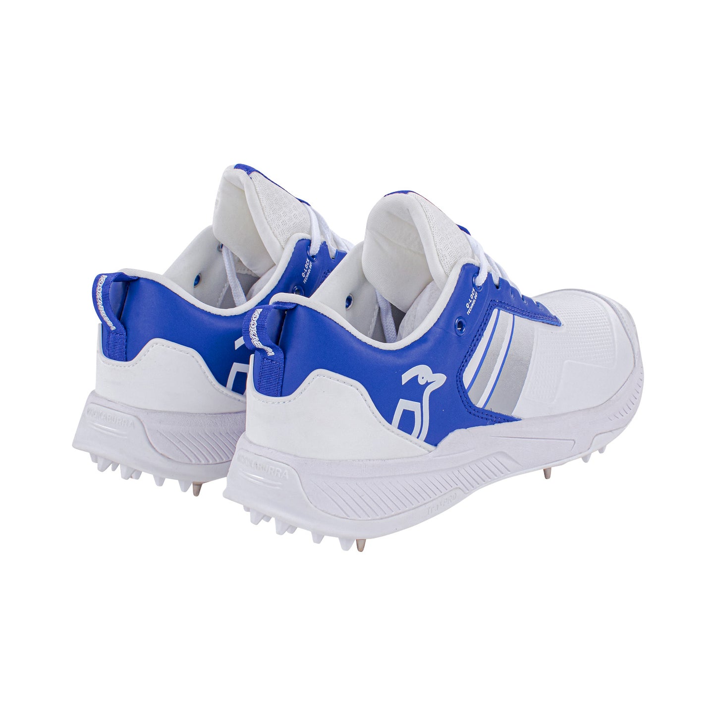 Kookaburra KC 1.0 Cricket Spikes - White-Royal