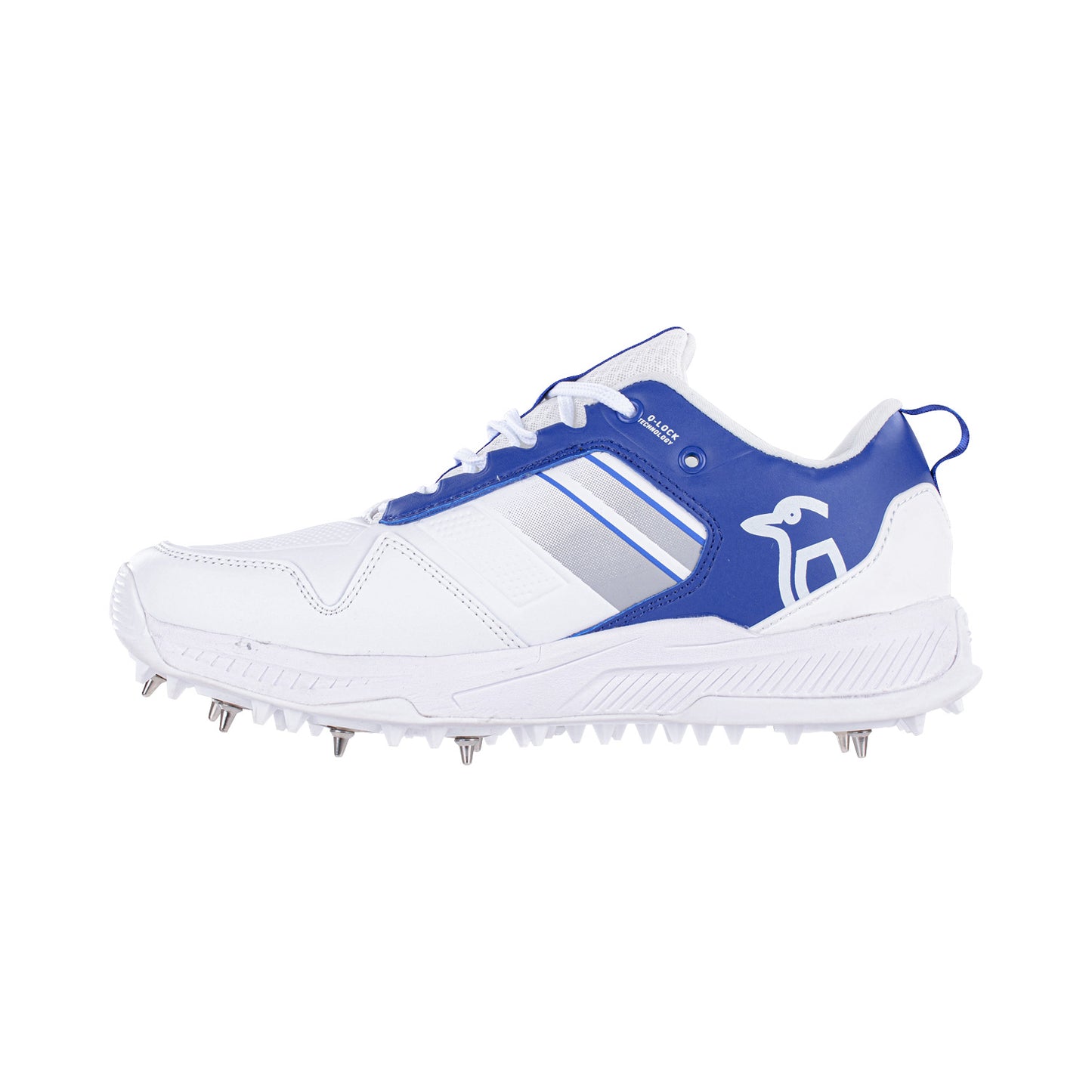 Kookaburra KC 1.0 Cricket Spikes - White-Royal