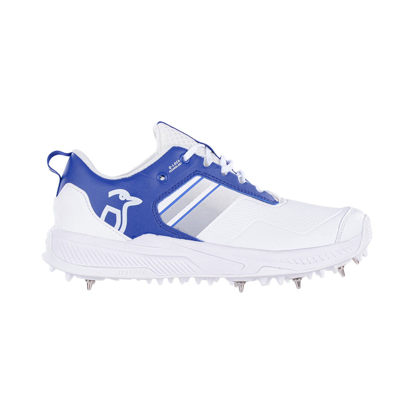 Kookaburra KC 1.0 Cricket Spikes - White-Royal