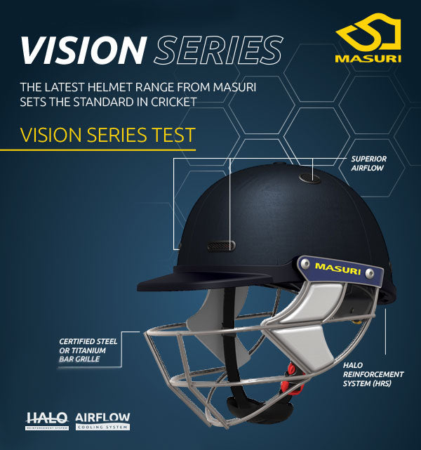 Masuri Vision Test Steel Cricket Helmet