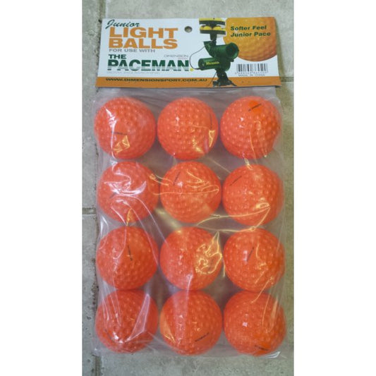 Paceman Bowling Machine Pack of 12 Balls - Orange