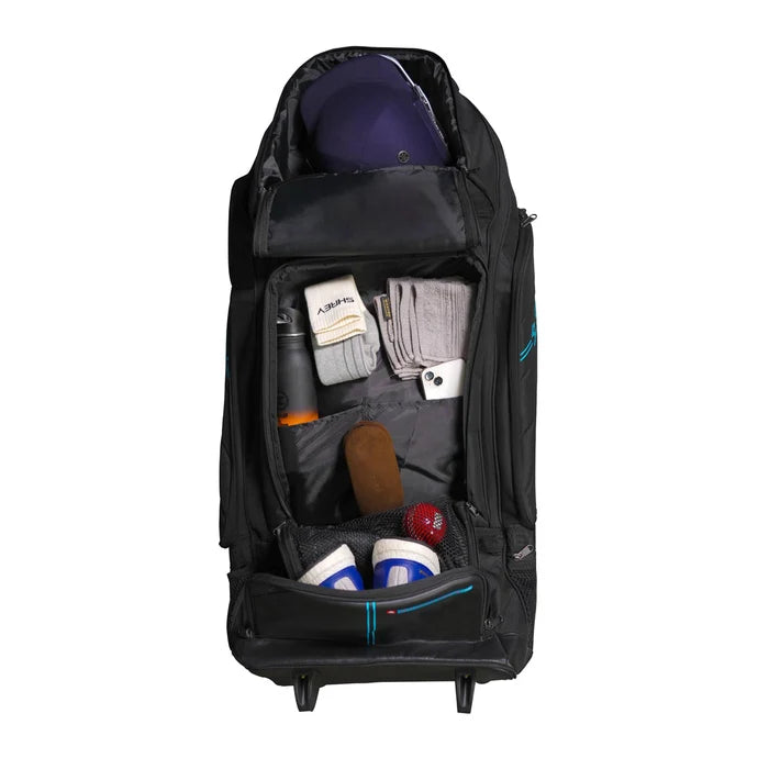 Shrey Meta Duffle Wheelie 120 Bag - Black