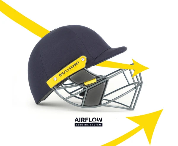 Masuri T Line  Titanium Junior Cricket Helmet (Prefitted Stemguard)