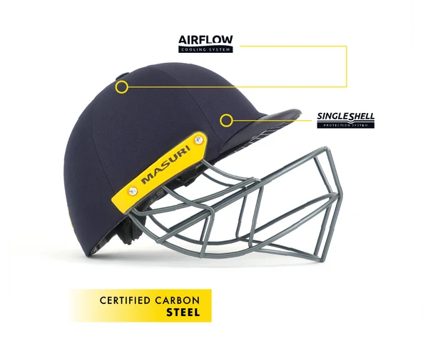 Masuri T line Steel Cricket Helmet (Prefitted Stemguard)