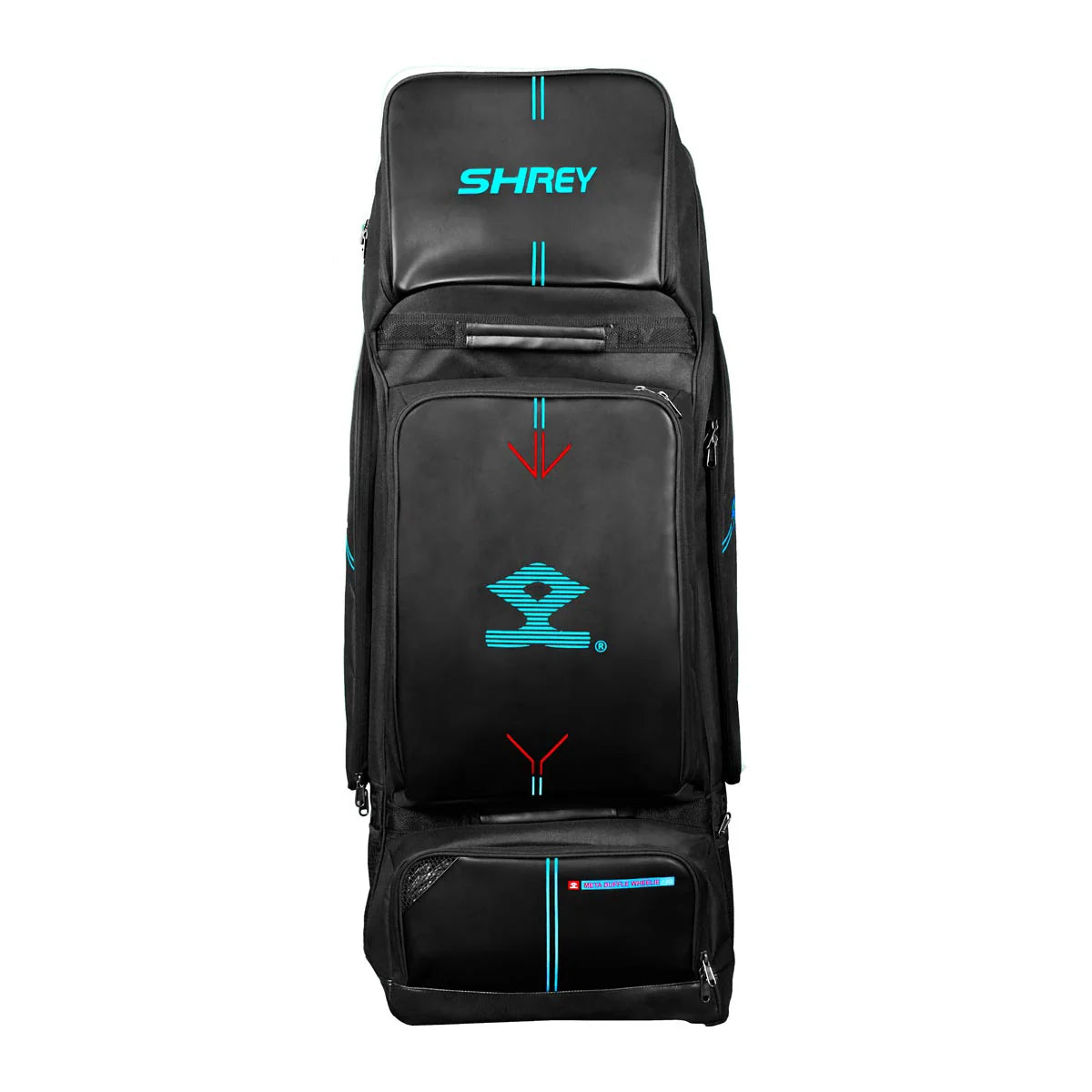 Shrey Meta Duffle Wheelie 120 Bag - Black