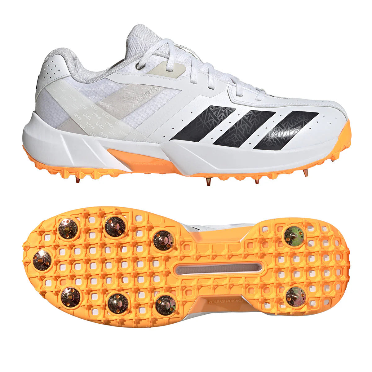 Adidas 22 YDS Incurza Spike Cricket Shoes - White (2026)