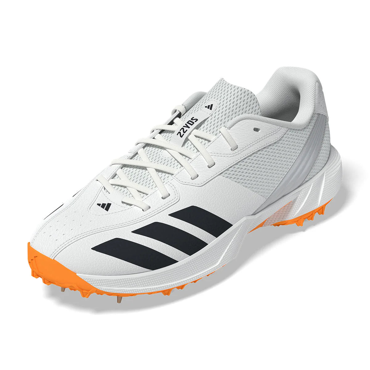 Adidas 22 YDS Spike Cricket Shoes - White (2026)