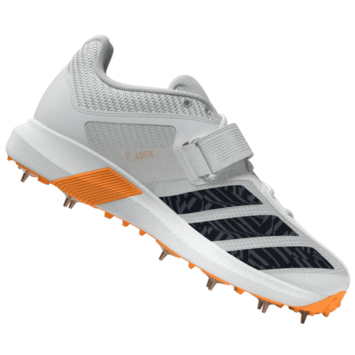 Adidas Adipower Incurza Spike Cricket Shoes - White (2026)