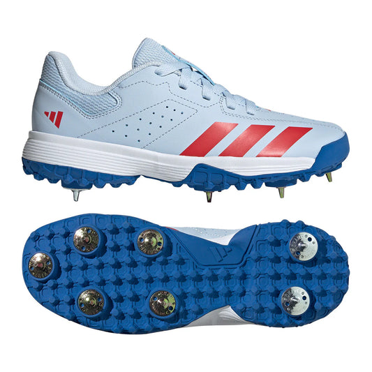Adidas Howzat Spike Junior Cricket Shoes - Crystal Sky 2026