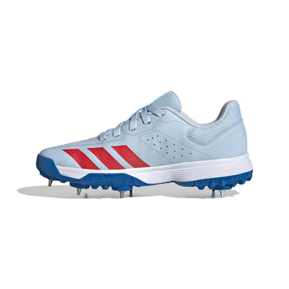 Adidas Howzat Spike Junior Cricket Shoes - Crystal Sky 2026