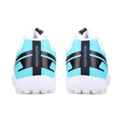 Kookaburra KC 3.0 Cricket Rubber Shoes - White-Aqua (2024)