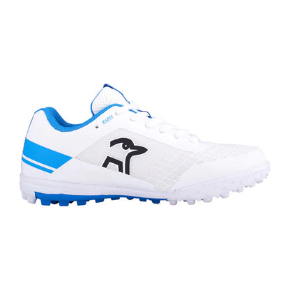 Kookaburra KC 5.0 Junior Cricket Rubber Shoes - White-Royal (2024)