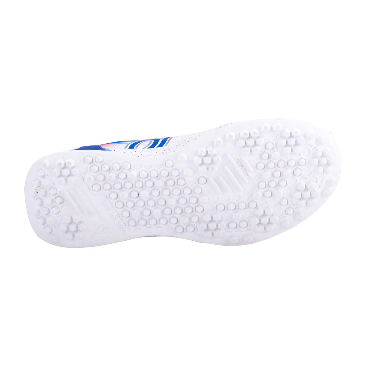 Kookaburra KC 1.0 Rubber Cricket Shoes - White/Blue/Red (2026)