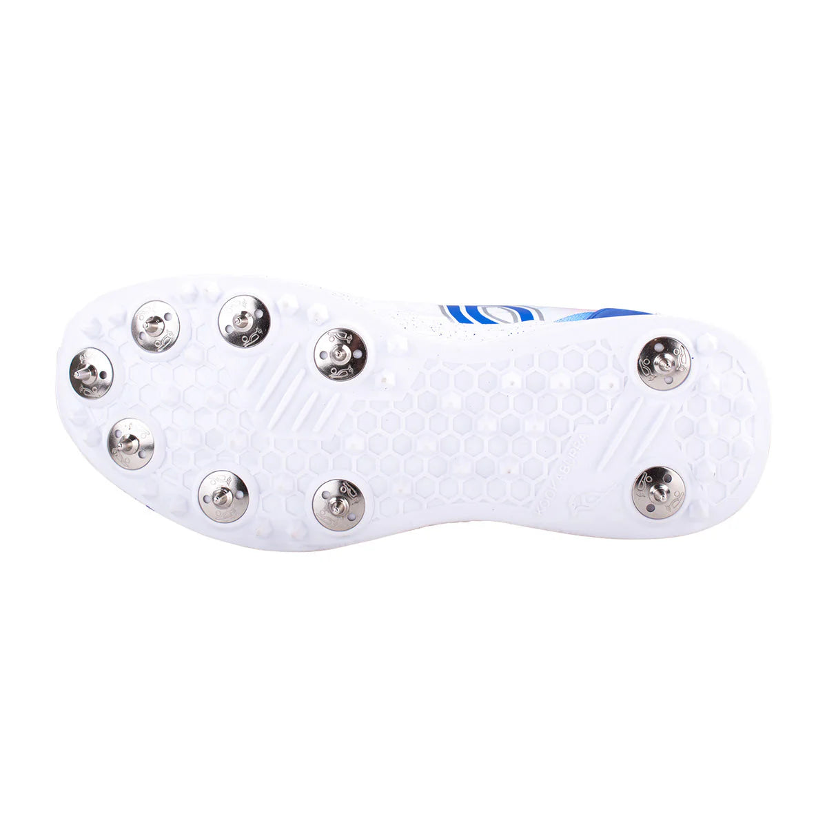 Kookaburra KC 1.0 Cricket Spikes - White/Blue/Red (2026)