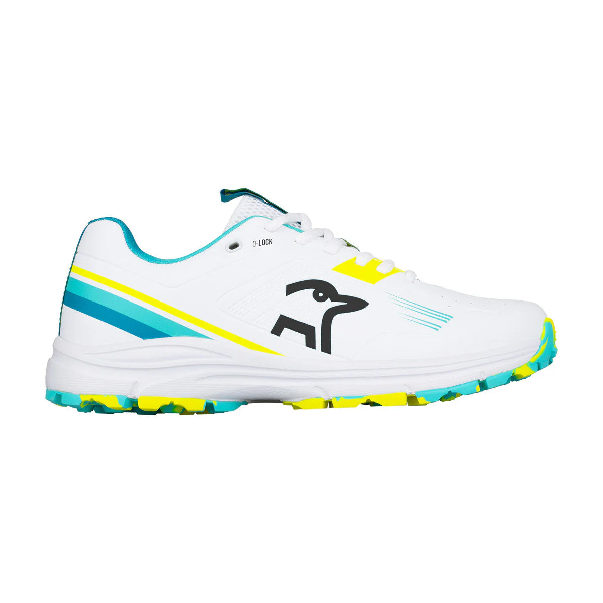 Kookaburra KC 3.0 Junior Cricket Rubber Shoes - Aqua-Yellow (2026)