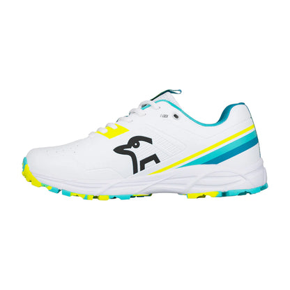 Kookaburra KC 3.0 Junior Cricket Rubber Shoes - Aqua-Yellow (2026)
