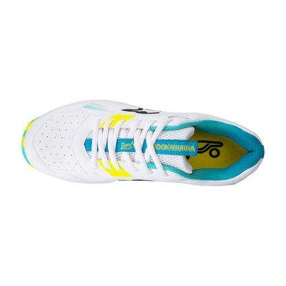Kookaburra KC 3.0 Junior Cricket Rubber Shoes - Aqua-Yellow (2026)