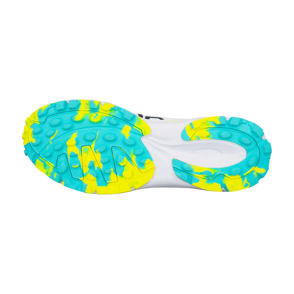 Kookaburra KC 3.0 Junior Cricket Rubber Shoes - Aqua-Yellow (2026)
