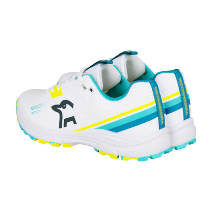 Kookaburra KC 3.0 Junior Cricket Rubber Shoes - Aqua-Yellow (2026)