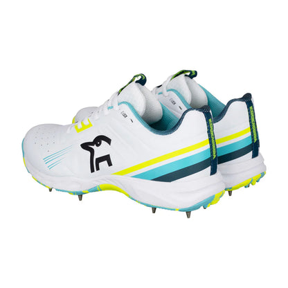 Kookaburra KC 3.0 Cricket Spike Shoes - Aqua-Yellow (2026)