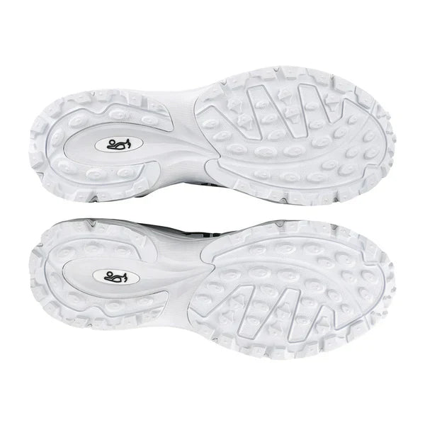 Kookaburra KC 3.0 Junior Cricket Rubber Shoes - White-Gold (2025)