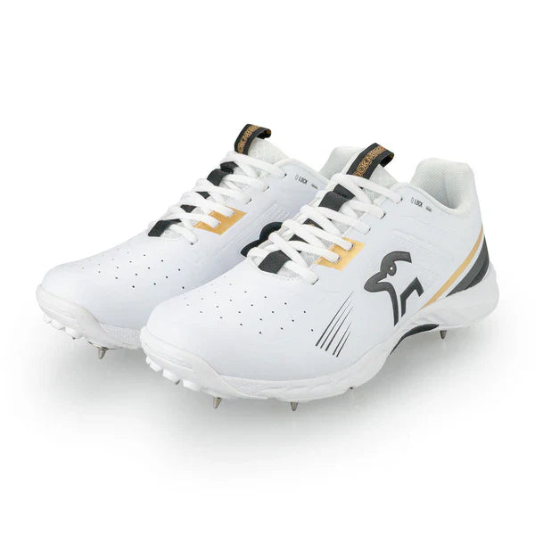 Kookaburra KC 3.0 Junior Cricket Spikes - Gold-Black (2025)
