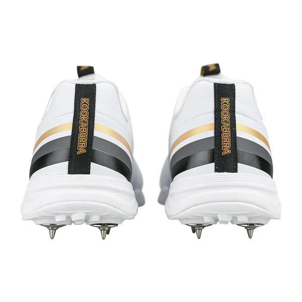 Kookaburra KC 3.0 Junior Cricket Spikes - Gold-Black (2025)