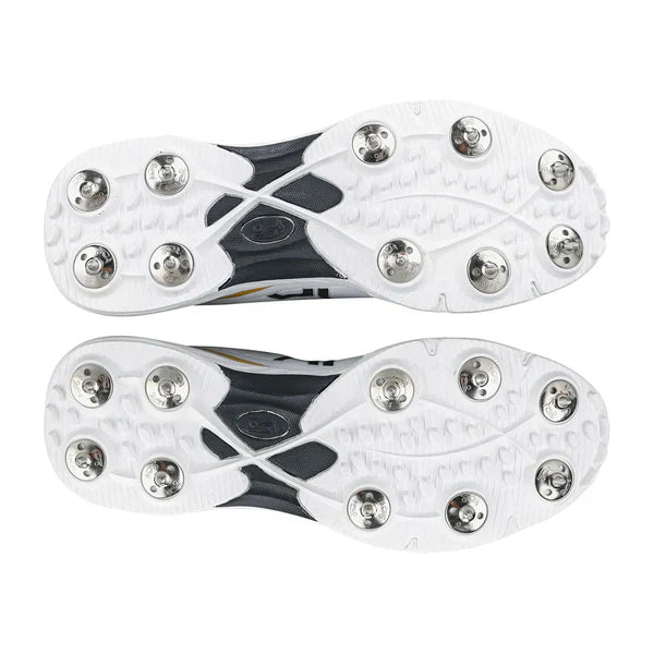 Kookaburra KC 3.0 Junior Cricket Spikes - Gold-Black (2025)