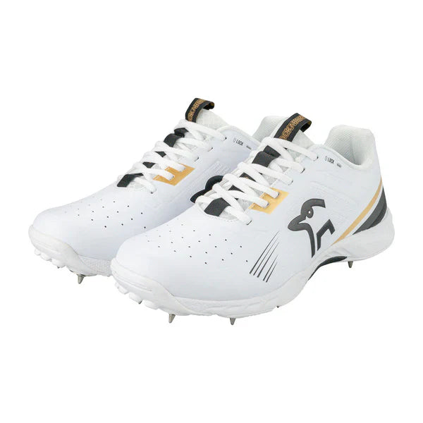 Kookaburra KC 3.0 Junior Cricket Spikes - Gold-Black (2025)