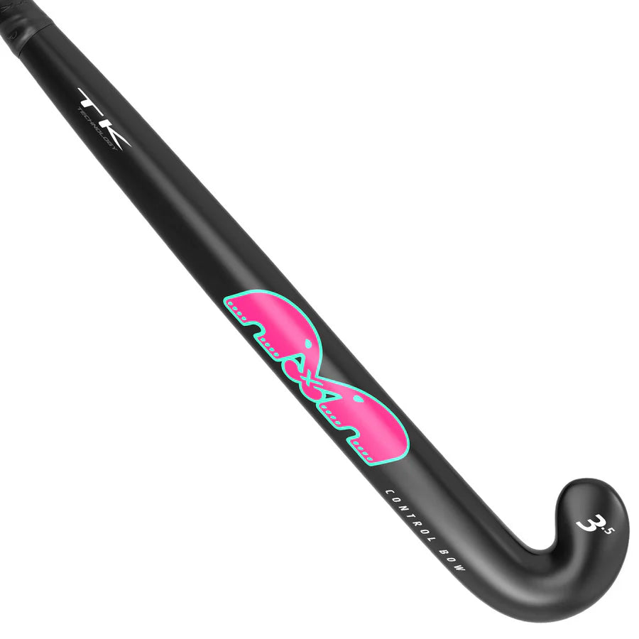 TK 3.5 Control Bow Hockey Stick - Black/Pink (2023/2024)