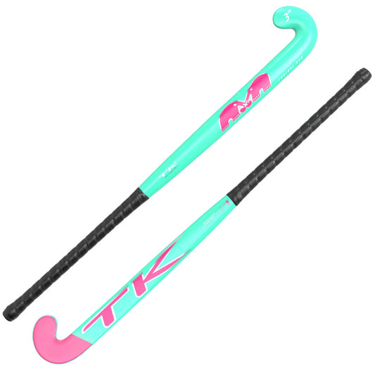 TK 3 Junior Control Bow Hockey Stick - Aqua/Pink(2023-24)