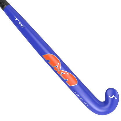 TK 3 Junior Control Bow Hockey Stick - Blue/Orange (2023-24)