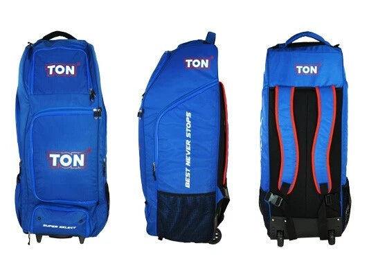 Ton Cricket Super Select Blue Wheelie Duffle Bag