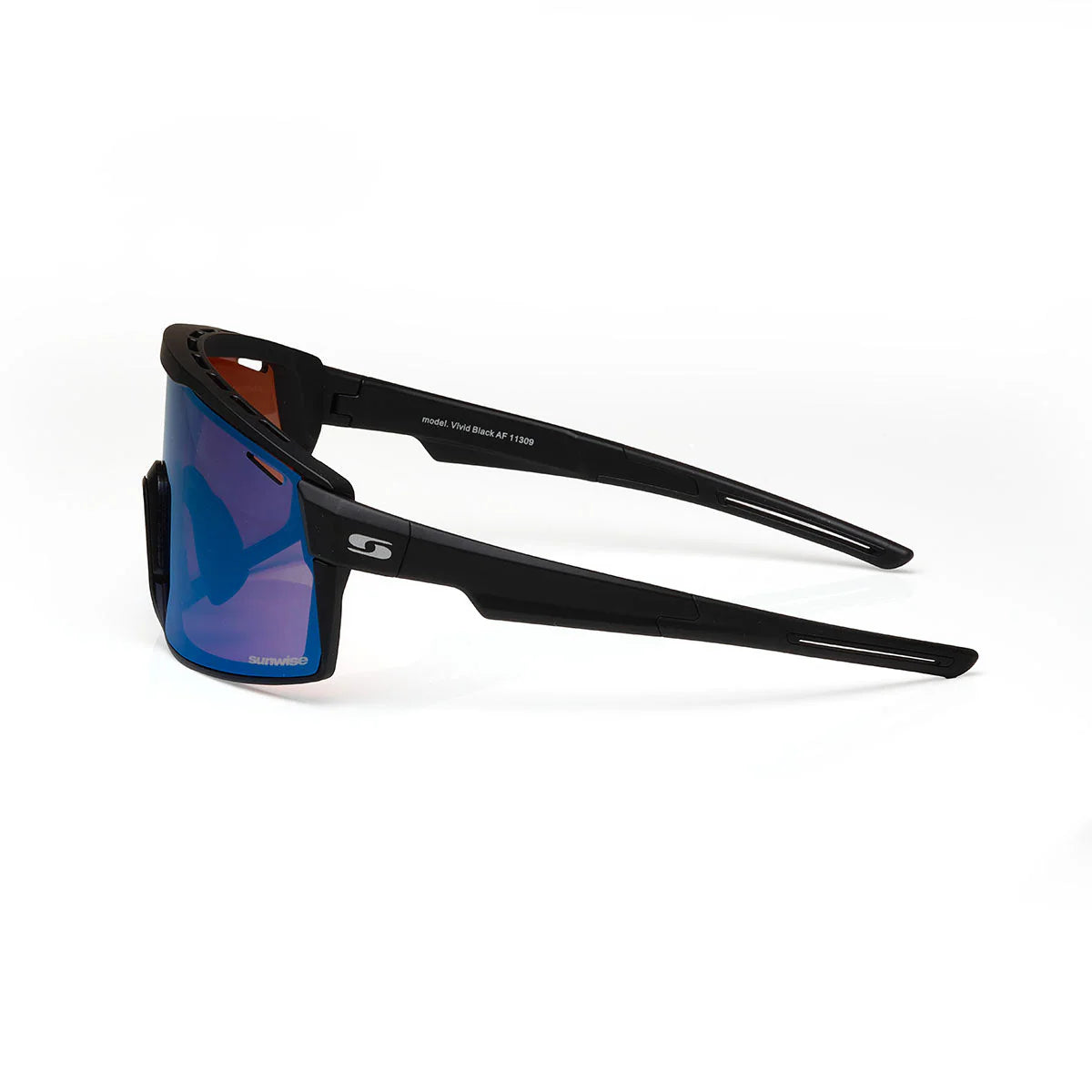 Sunwise Vivid Black with Cricket Lens and Anti Fog